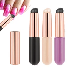 3PCS Silicone Nail Brush, Ombre Lip colorful 