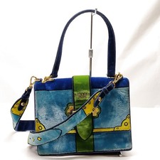 Prada Hand Bag Blue Velor 2277454