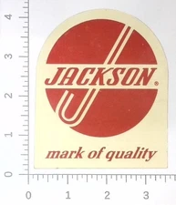Jackson Products Belmont Michigan Mark Of Quality Advertising Sticker Decal