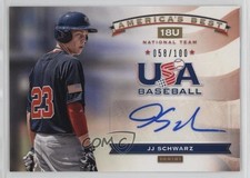 2013 USA Baseball Box Set 18U National Team America's Best JJ Schwarz Auto 1t3