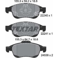 Textar 2224001 Bremsbelagsatz FüR Jeep Fiat Renegade Van 500X Bu B1 Bv 334