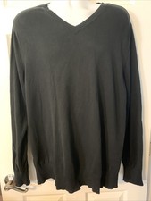 Banana Republic Men  s Black V Neck Sweater, Size XL