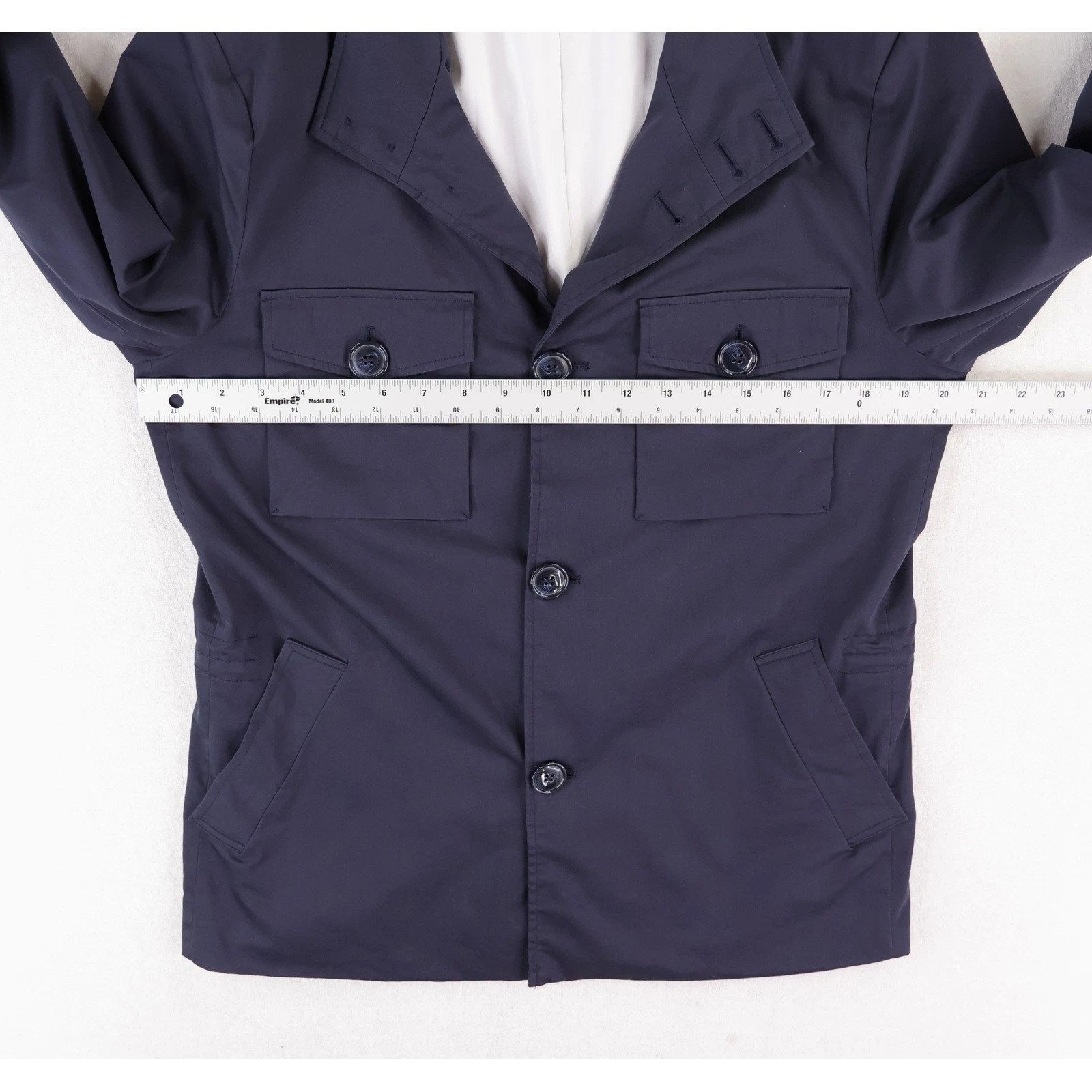 State & Liberty Field Jacket Mens Medium Navy Blue Athletic Fit Utility Chore - product detail image 8