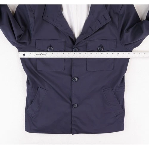 State & Liberty Field Jacket Mens Medium Navy Blue Athletic Fit Utility Chore image 8