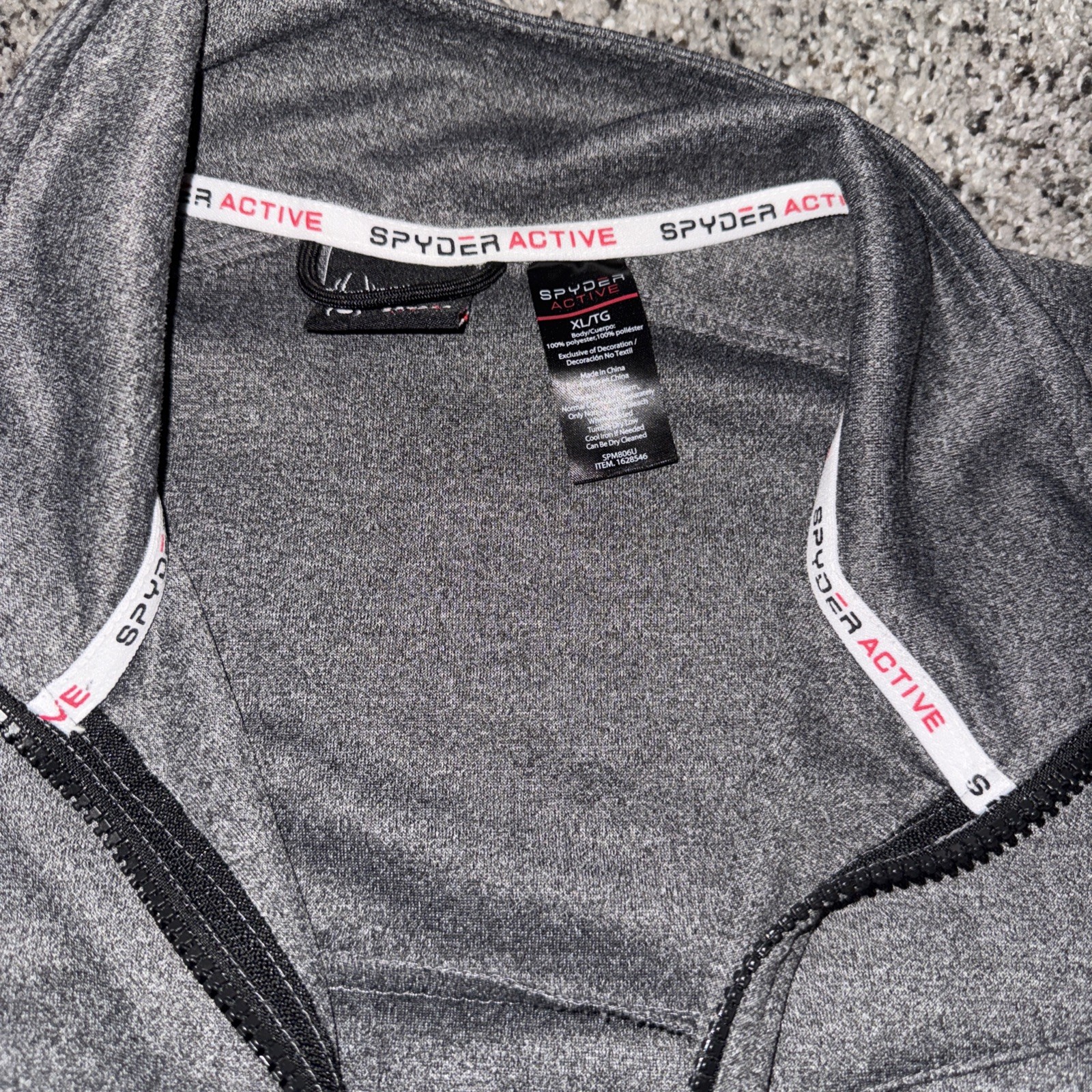 Spyder Gray Active Full Zip ProWEB Sweatshirt/lig… - image 3