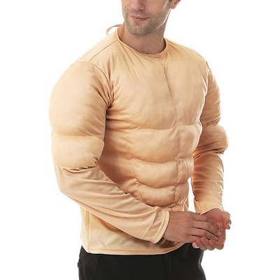 Herren Muskelshirt Kostüm Bodybuilder Kleidung
