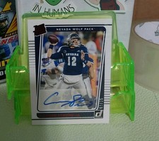 Carson Strong 2022 Chronicles Draft Donruss Rookie Auto Red /25 Eagles RC Nevada