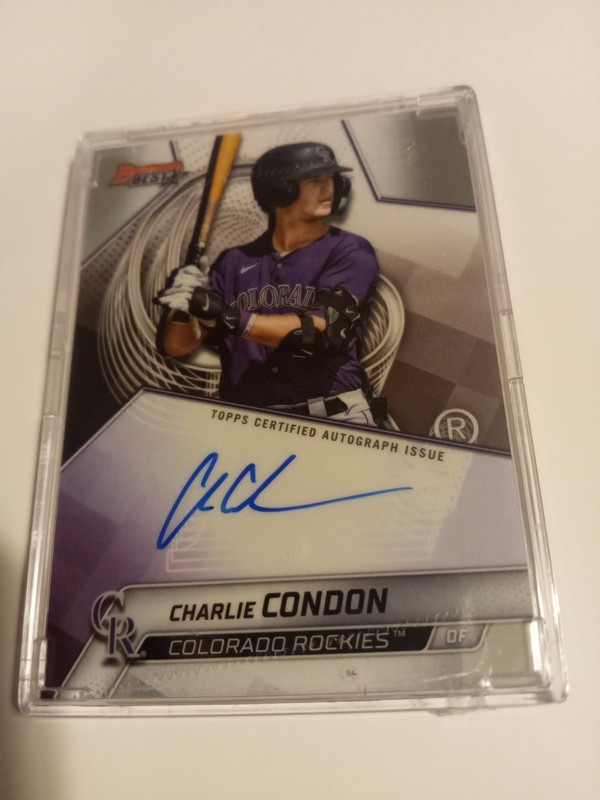 2025 Bowman Best Charlie Condon Baseball Auto Rookie Card Hot 🔥 ..