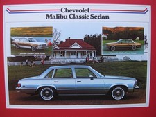 Chevrolet Malibu Classic Sedan, USA, GM, Prospektblatt 1979