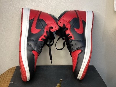 Jordan 1 Mens 9.5 Mid, Banned Color-way (2020) Preowned Size 9 - Jordan 1 Mid Banned 2020 for sale online | eBay main image 4