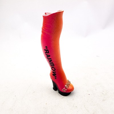 Rainbow High Doll POPPY ROWAN  Orange Gradient Thigh High Boot Replacement Shoe