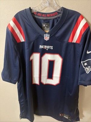 NWT Nike Drake Maye Game Jersey New England Patriots Navy SZ XL $130