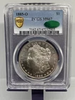 1885-O MORGAN SILVER DOLLAR, PCGS MS67. CAC CERTIFIED, VERY NICE, CLEAN COIN