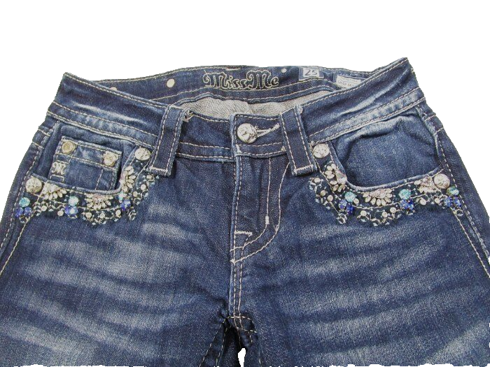 Jean Miss Me Skinny Bling Bleu Turquoise – Neuf Avec étiquette, Taille 26