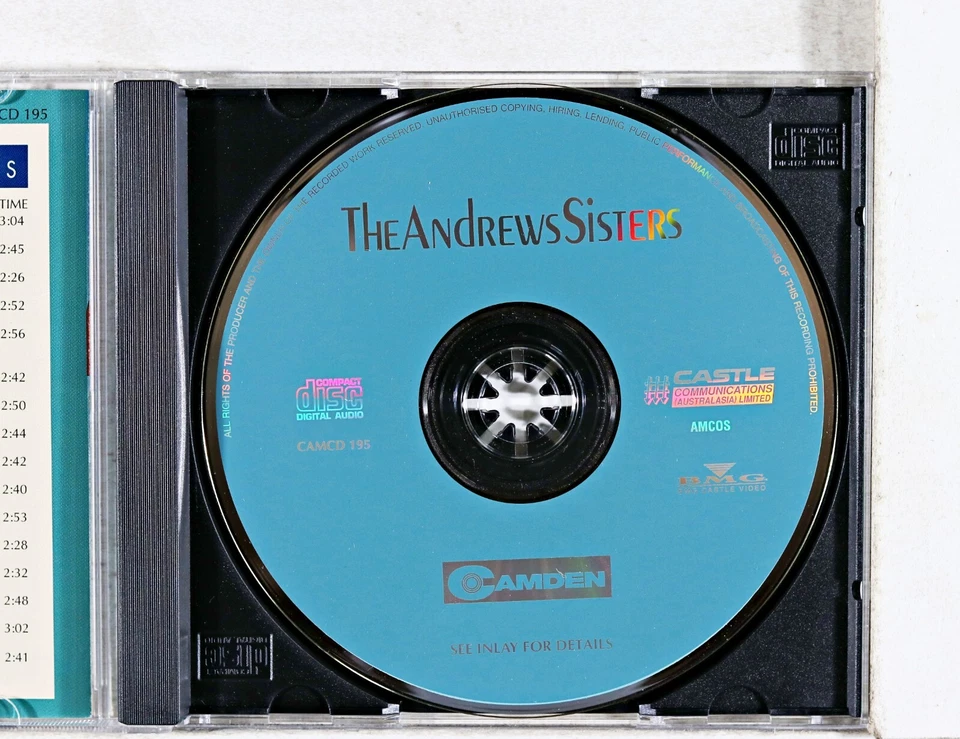 The Andrews Sisters - 16 actuaciones clásicas (CD 1995) Foto 2 de 3