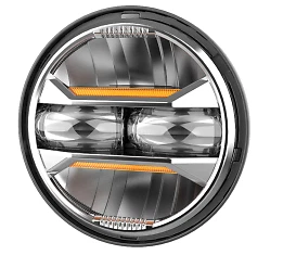 Серебристая светодиодная фара дневного света для Harley Sportster XL 883 1200 Dyna 5-3/4 дюйма 5,75 - Изображение 3 из 4