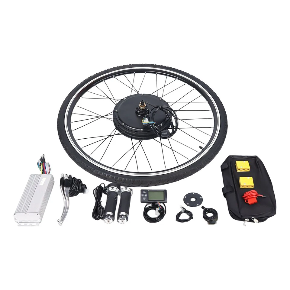 48V 1000W Motor LCD Bicicleta Eléctrica Juego Rueda Delantera 28 Pulgadas Kit Conversión - Imagen 2 de 4