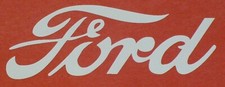 White FORD DECAL for Red or Blue Pedal Tractor Wagon or Implements, 4" FP204