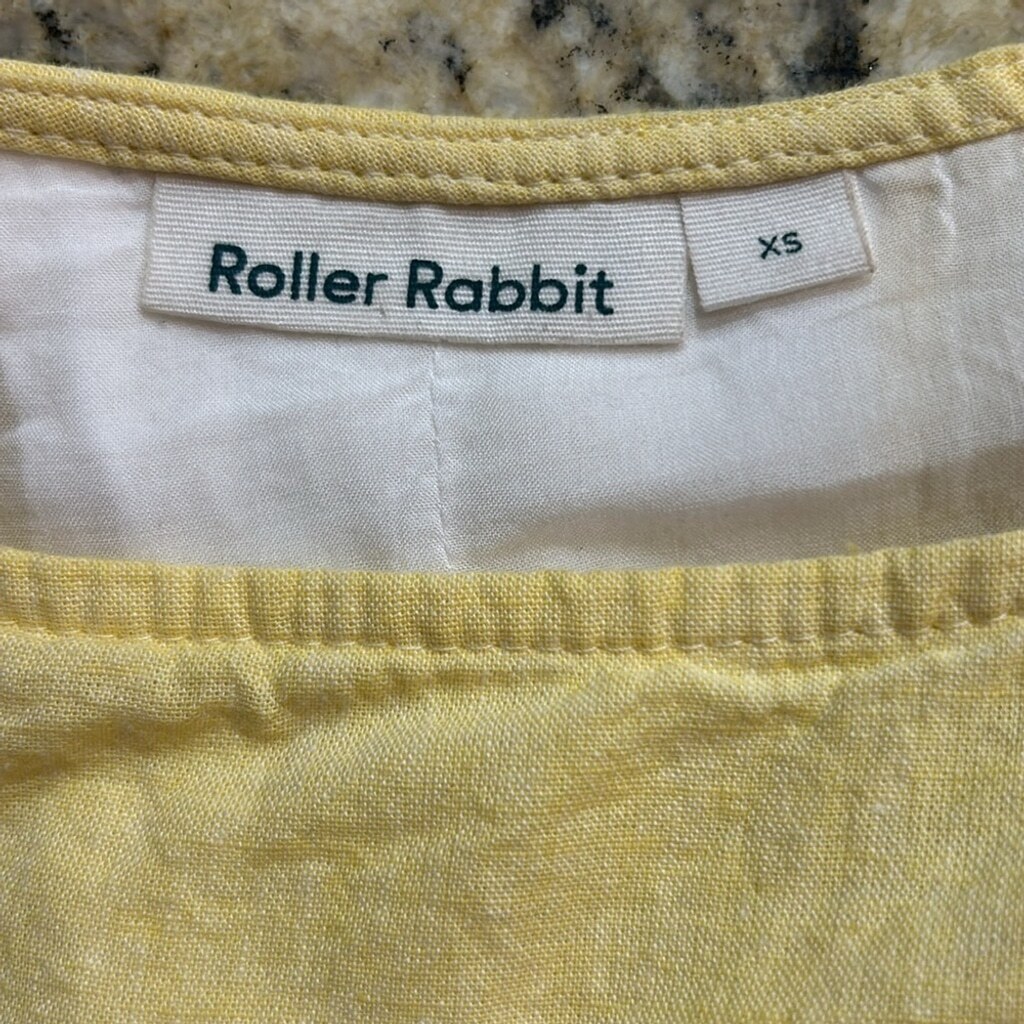 Roller Rabbit Solid Pale Yellow Three-Quarter Sle… - image 6