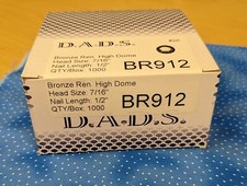 4 Boxes Bronze Ren Decorative Upholstery Tacks Box 1000 7/16"Dia 1/2"L New