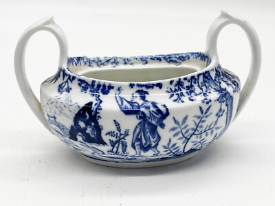 ANTIKE ROYAL CROWN DERBY KERAMIK MIT ZWEI GRIFFEN BLAU UND WEISS SCHALE SCHALE