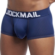 Sexy calzoncillos boxer JOCKMAIL para hombre ropa interior malla transpirable calzoncillos bragas