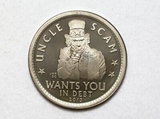 Daniel Carr - 2013 “Debt Limit Evasion” Trillion Dollar Hard Times Token, Pewter