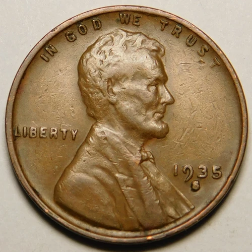 1935 S Lincoln Wheat Cent VF-EF "Actual Coin Pictured"