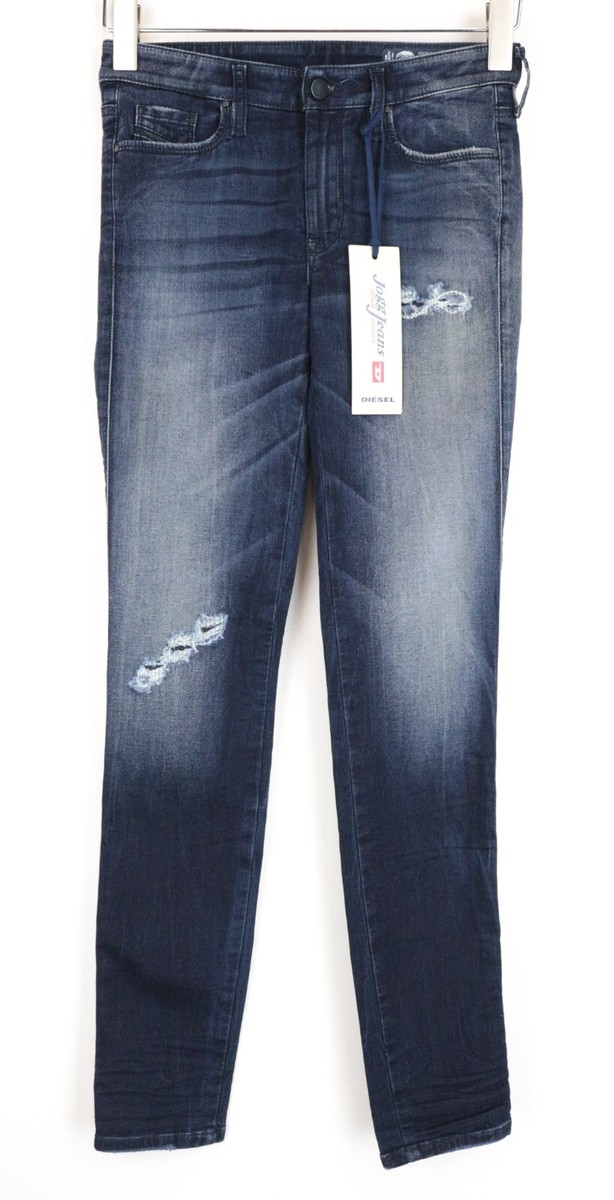 DIESEL Doris-Ne 0678S W26 Women Jeans Jogg Sweat Super Slim Blue 