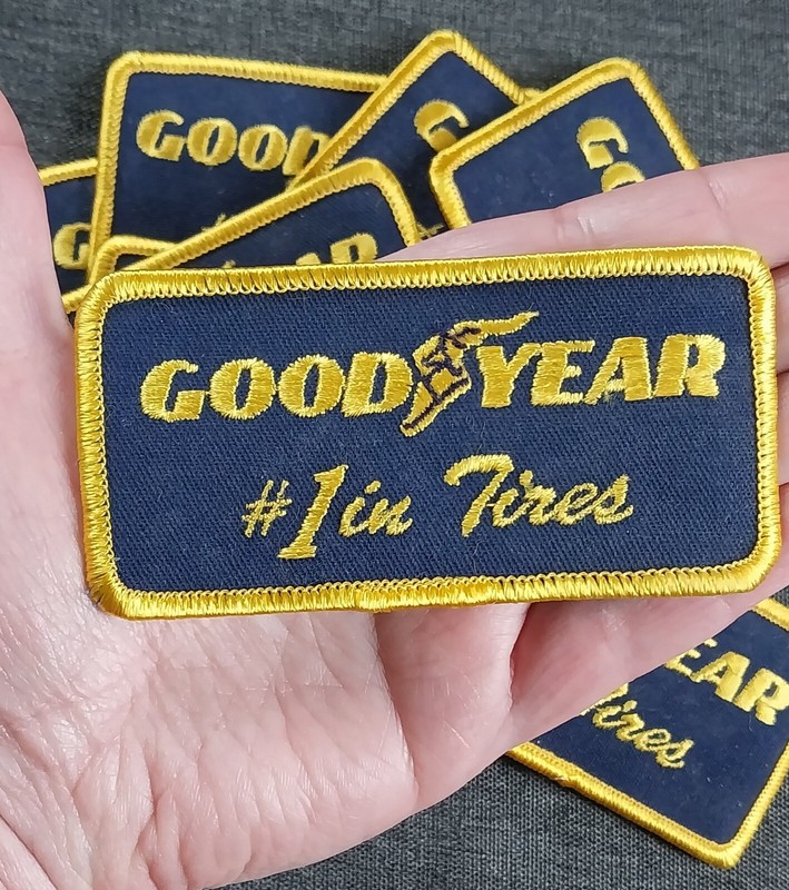 Lot of 10 ~ GOOD YEAR #1 in Tires ~ NOS Embroidered Vintage Patches