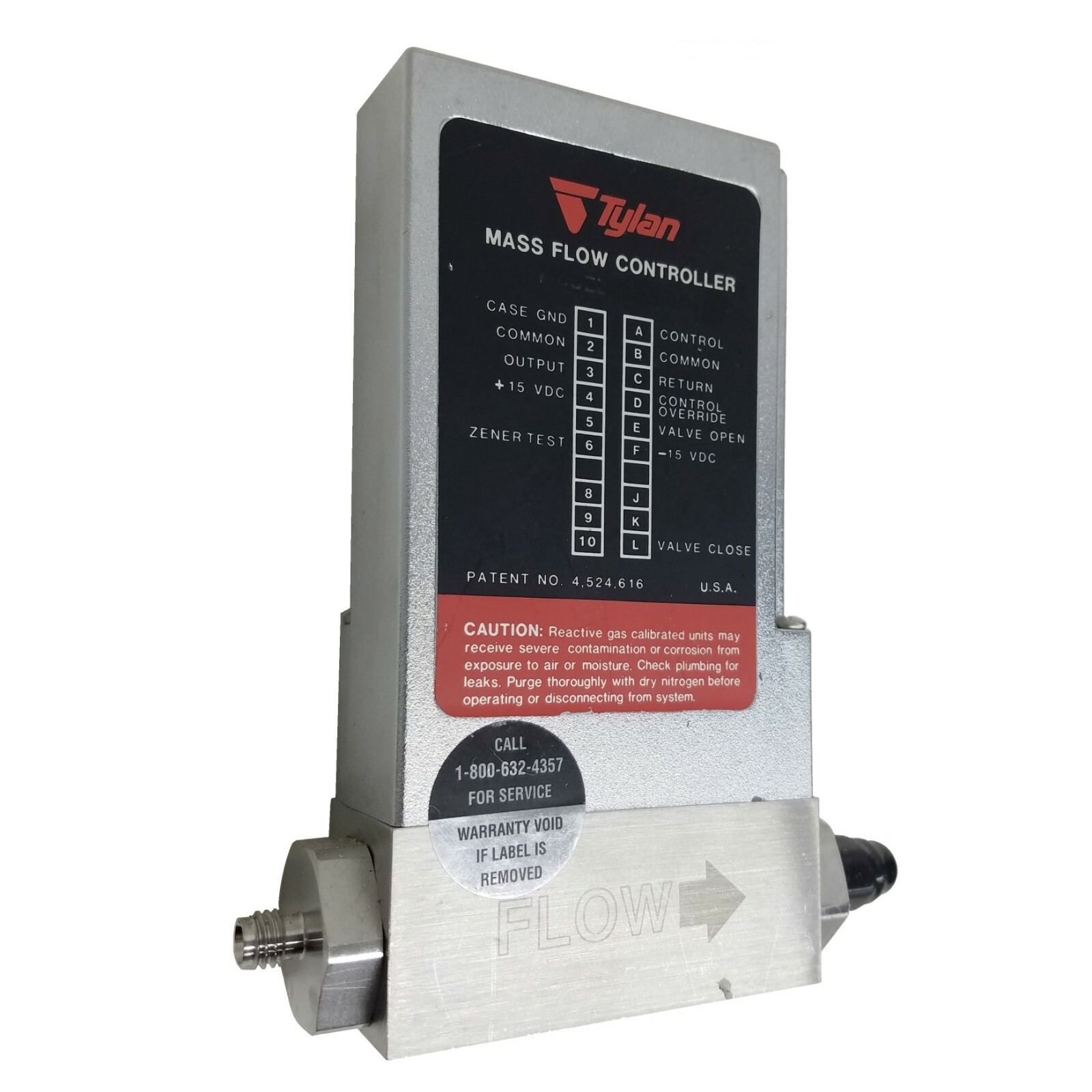 Tylan FM-380 SAV Mass Flow Controller 1 SLM / 1000 SCCM AIR FM-380SAV MFC