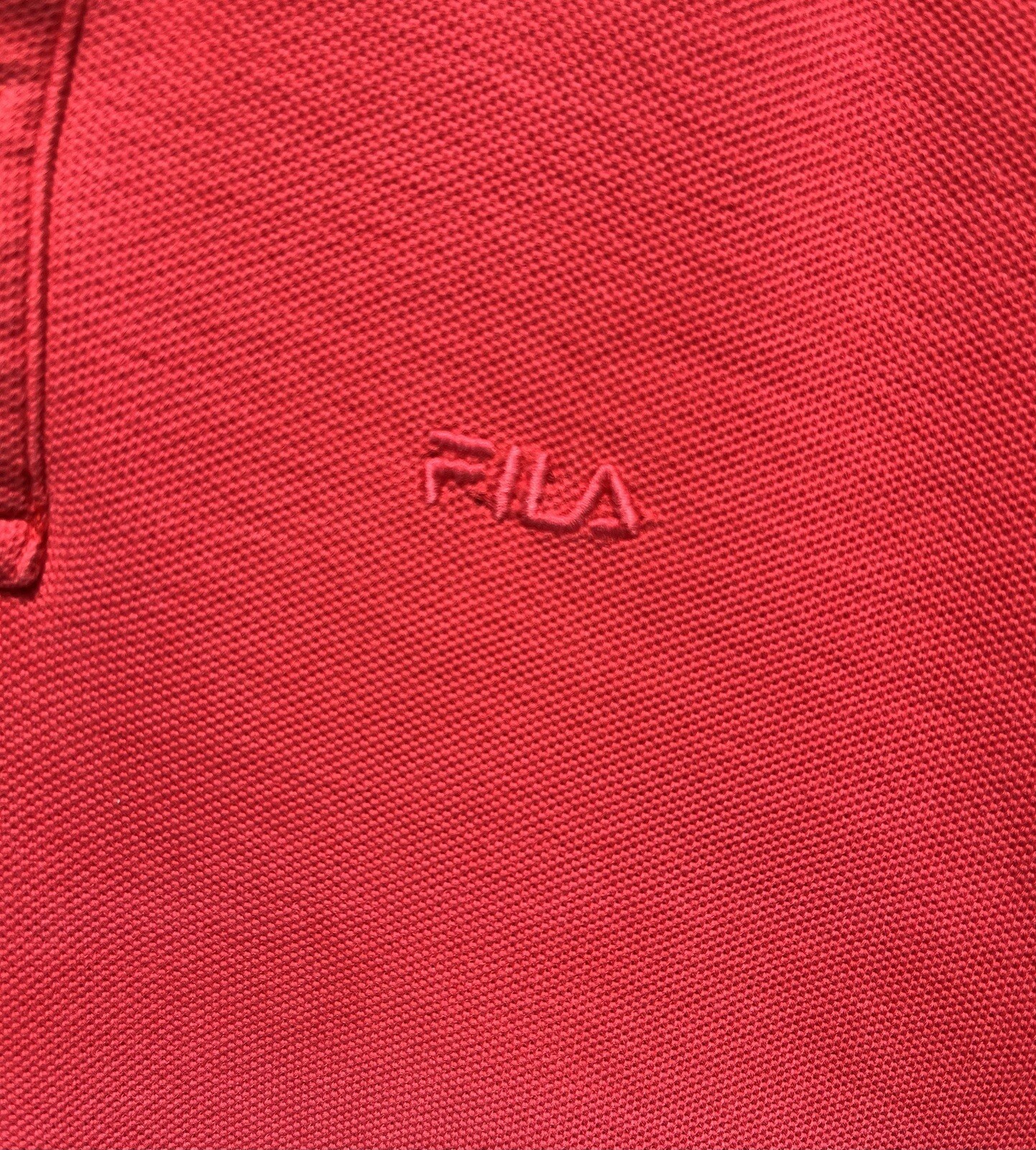 Polo FILA anni 90 donna piccola rossa