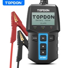 2026 Topdon Bt100 12v Car Battery Tester Battery Load Tester Battery Analyzer