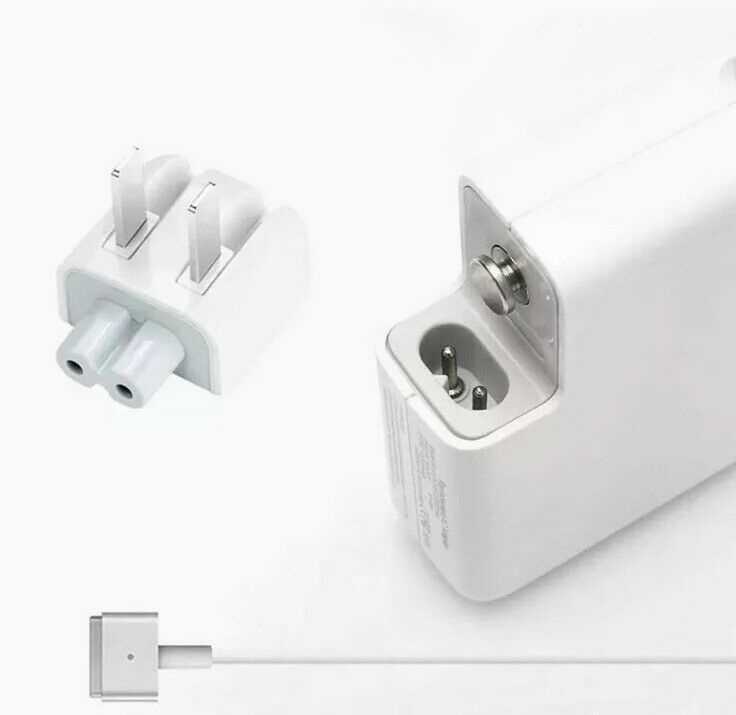 MacBook Air Pro 13" AC 60W Magsafe 2 T-Tip Power Adapter Charger Replacement