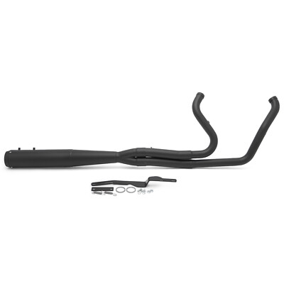 Black 2-1 Full system Exhaust Pipe Muffler Models for Harley Touring 2017-2024