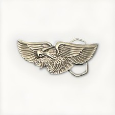 Vintage Angry Flying Eagle Ready to Attack by Indiana Metal Craft Belt Buckle