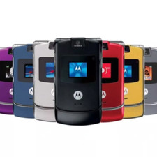 Unlocked Motorola RAZR V3 Unlocked Flip GSM Bluetooth MP4 video Mobile Phone