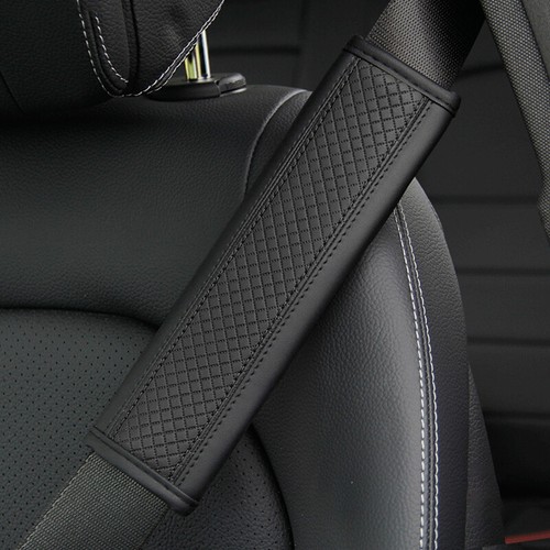 Faux Leather Car Seat Belt Cover Pad Safety Shoulder Strap Cover Auto Universal - Picture 13 of 18