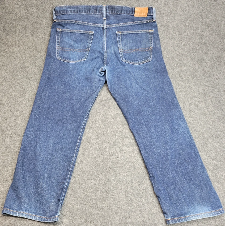 Lucky Brand Jeans Mens 38X30 Dark Wash 221 Original Straight Classic Fit City - Image 3 of 4