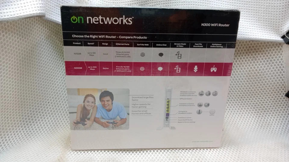 New Sealed! On Networks N150 WiFi Router N150R 802.11b/g/n 2.4GHz  - Image 3 of 3