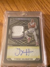 Tyrese Haliburton 2020 obsidian rookie patch auto autograph #8/10