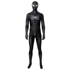 The Black Venom Spiderman Jumpsuit Cosplay 3D Printed Zentai Costume Halloween