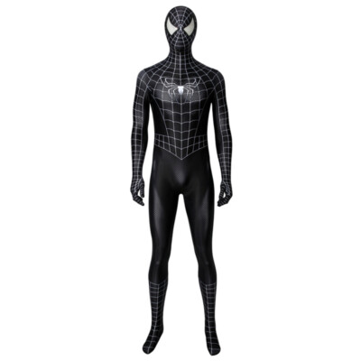 The Black Venom Spiderman Jumpsuit Cosplay 3D Printed Zentai Costume Halloween