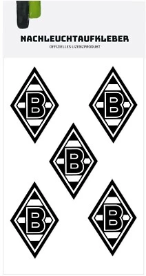 Nachleucht Aufkleber Borussia Mönchengladbach Raute 5er Set nachleuchtend BMG