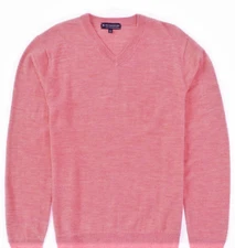 $89.50 Hart Schaffner MarxMerino Wool V-Neck Sweater [XL]