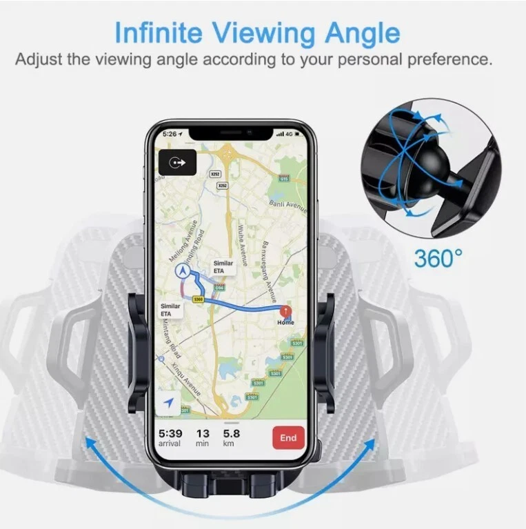 {Bundle of 2} 360° Phone Holder Car Mount Windshield Stand iPhone ProMax Samsung - Image 4 of 4