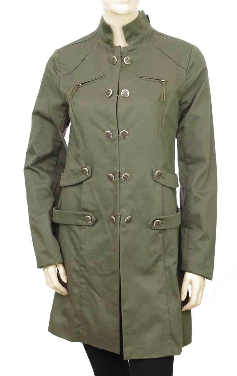 I.CODE by IKKS Manteau militaire femme kaki officier army military