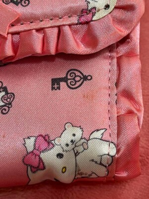 Sanrio Charmmy Kitty Folded Wallet Beads Strap Kawaii Hello Kitty