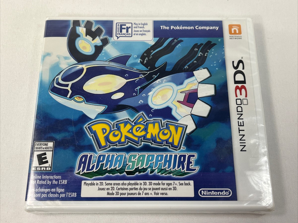 3DS★POKEMON ALPHA SAPPHIRE 海外版　北米版 Pokemon: Alpha Sapphire Sealed (Nintendo 3DS, 2014) French English