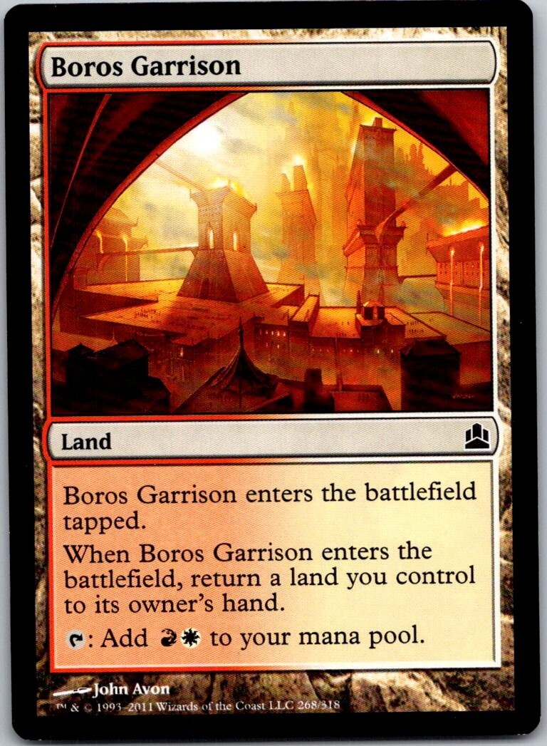 Magic the Gathering Boros Garrison Commander 2011 MTG Free Shipping!
